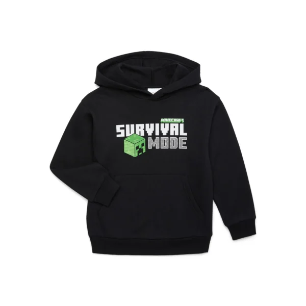 Minecraft Boys’ Front Back Graphic Hoodie